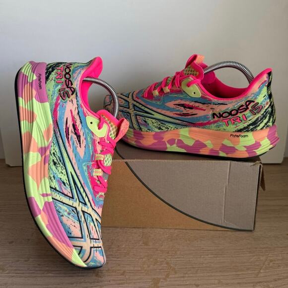 ASICS Noosa Tri 15 Avant Garde “Lime Green” Women Running Sneakers - SZ 11 - Picture 3 of 14